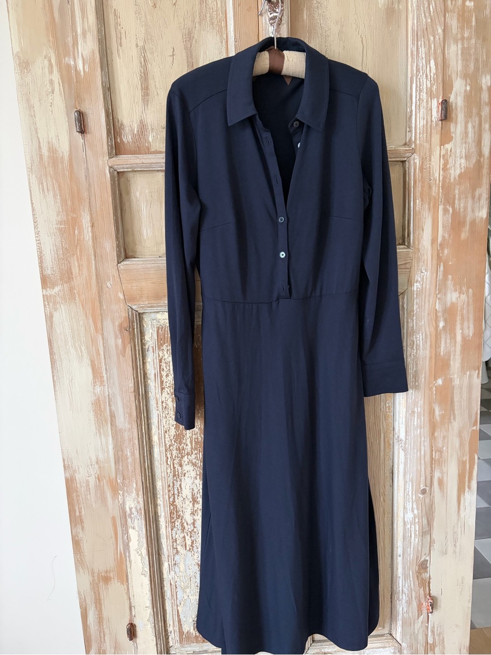 Classic Boden Navy Long-Sleeve Jersey knit Dress